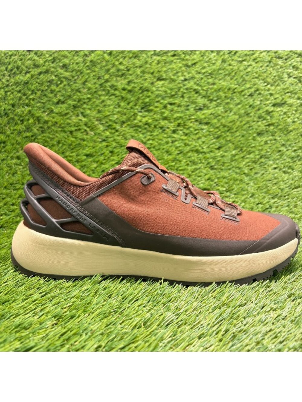 Kizik Wasatch Mens Size 8.5 Womens 10 Brown Athletic Hands Free Shoes Sneakers